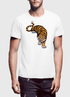 Scorpius Cornered Tiger printed T-shirt featuring a bold tiger graphic on a casual cotton T-shirt.