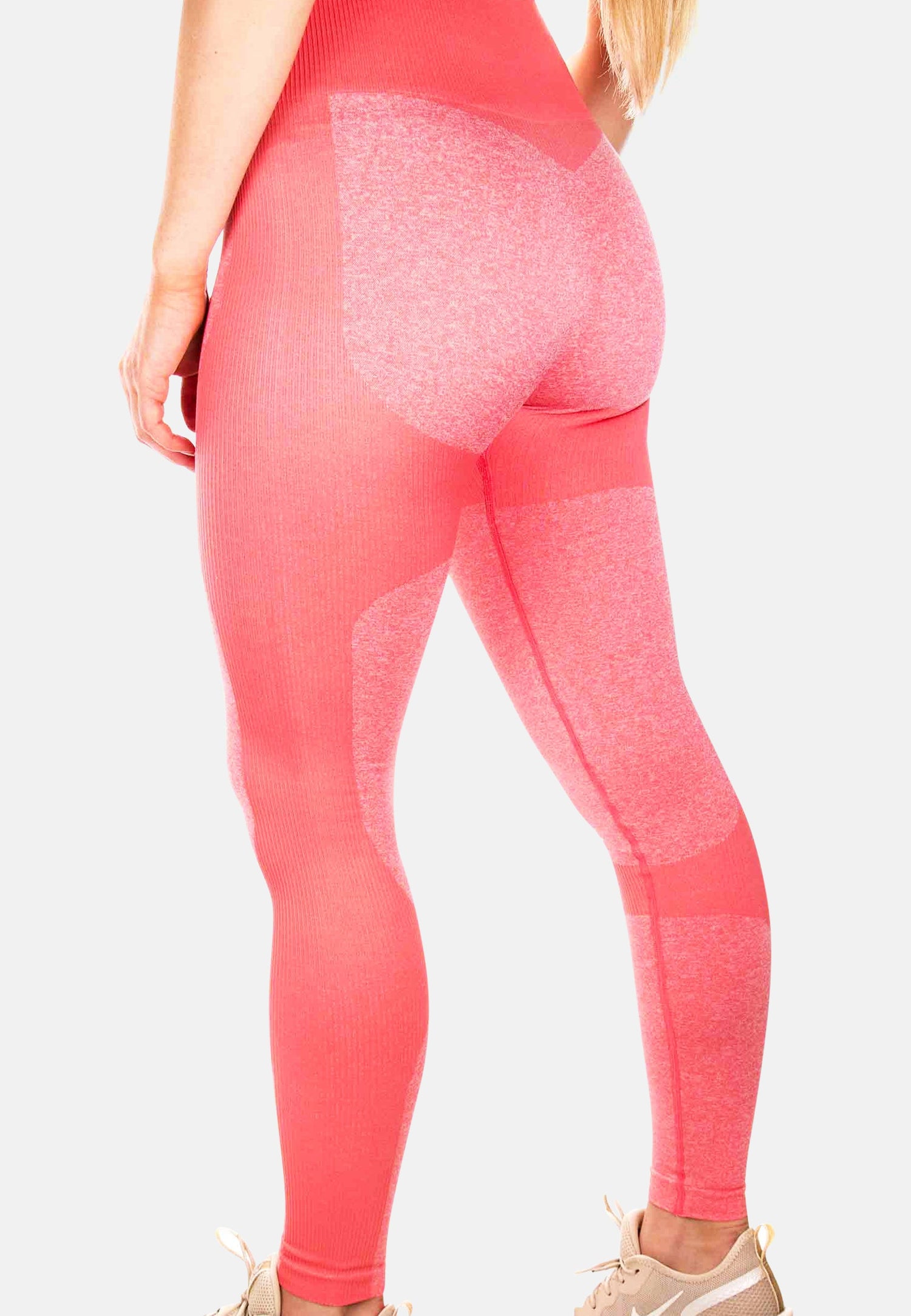 Pink Pear Juniper Leggings ICON for Damen, side view showing fitted style and soft fabric.