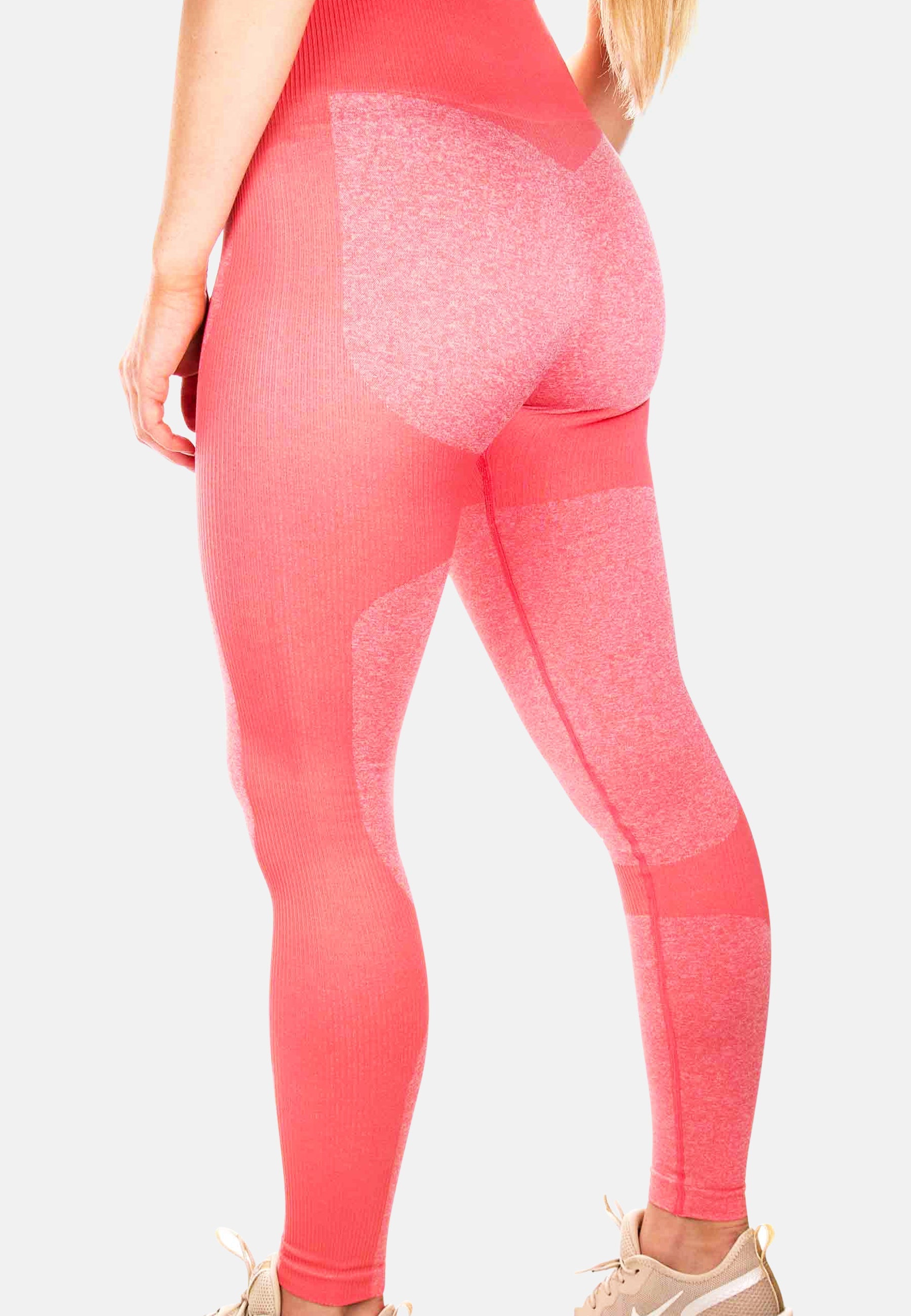 Pink Pear Juniper Leggings ICON for Damen, side view showing fitted style and soft fabric.