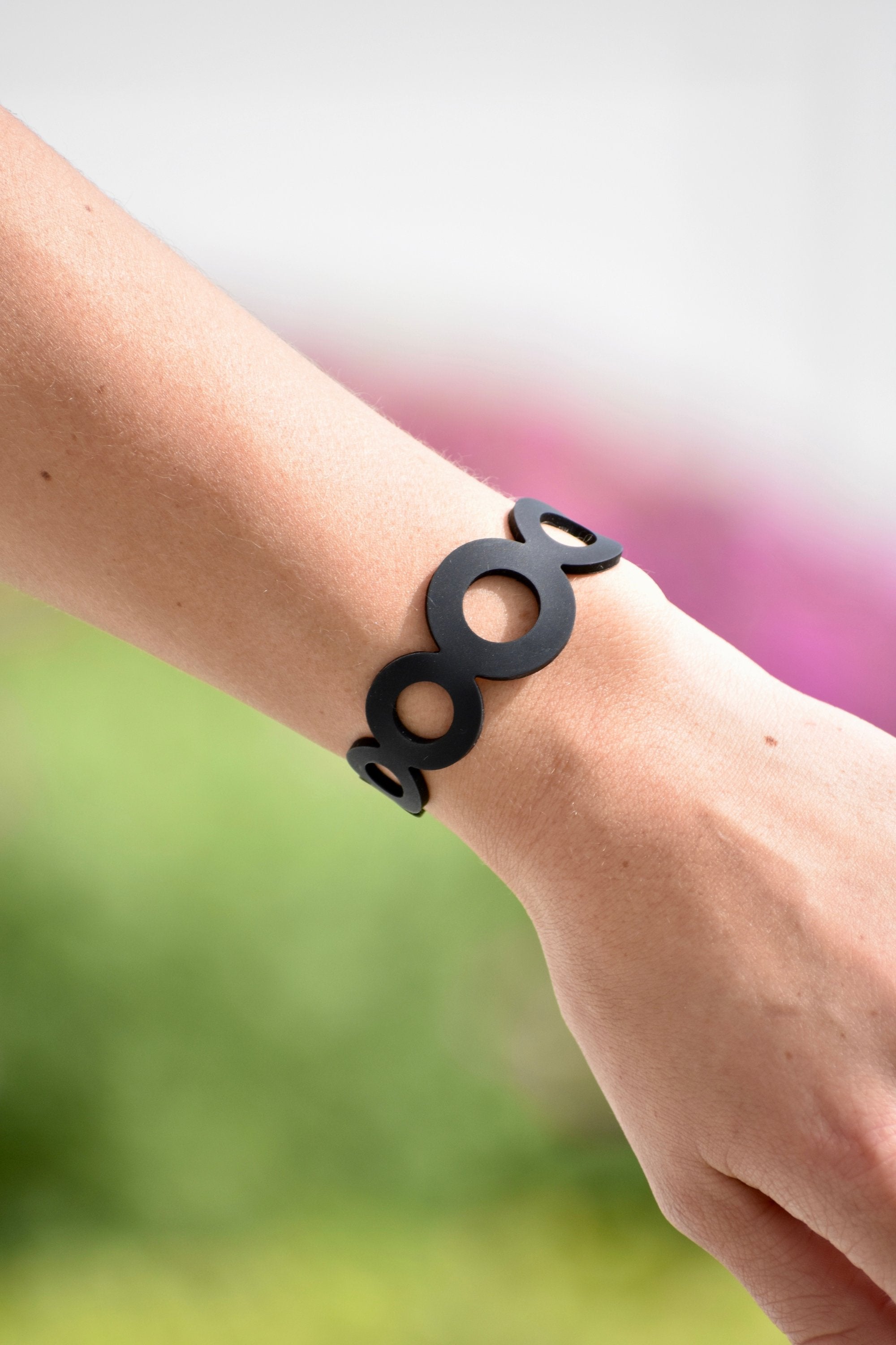 Black Rose Sweet Bracelet featuring a delicate design, jewelry and watches accessory, perfect for stylish wrist adornment.