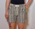 Black handwoven shorts by Blue Helios, featuring a stylish, textured design suitable for casual wear.