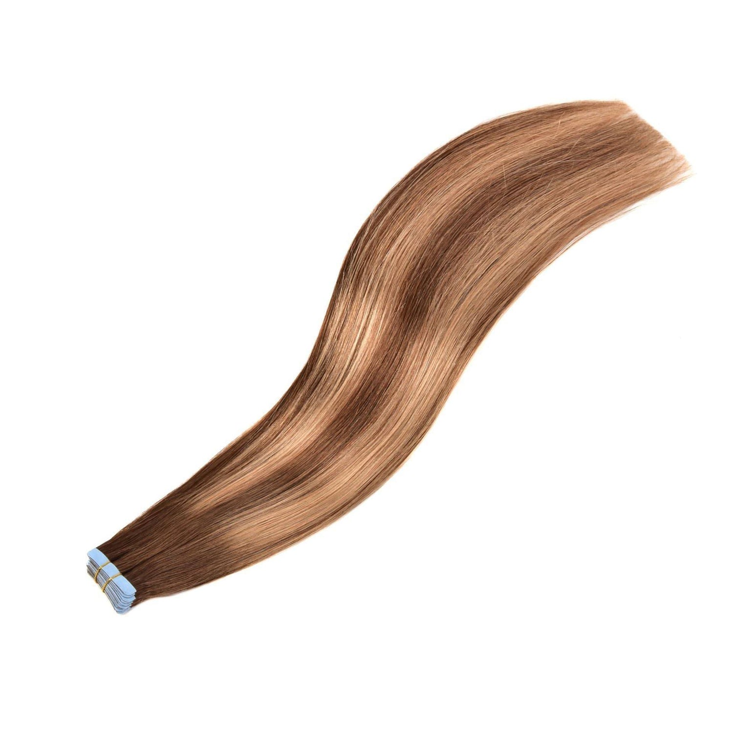 Carmine Juneberry LuxeWave traceless invisible real hair wig extension in a natural wave style, showcasing seamless hair blending.