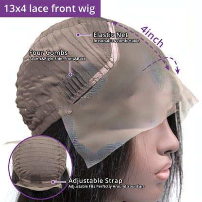 Carmine Juneberry LuxeWave Fashion real hair gradient wig with lace headgear, showcasing vibrant color blend and layered style.