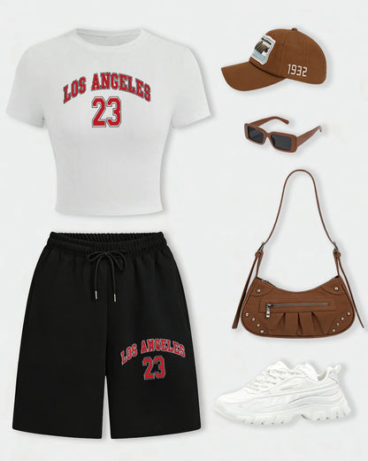 Start2Finish Los Angeles 24 creative letter print women&
