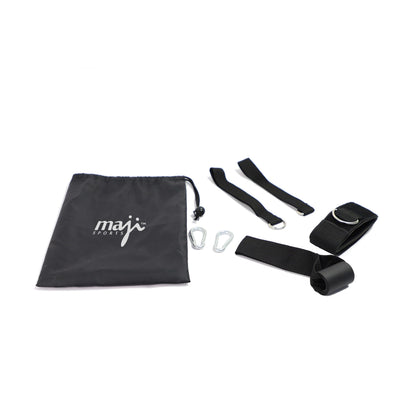 Black Lavender portable exercise bar with resistance bands for versatile strength training and workout routines.