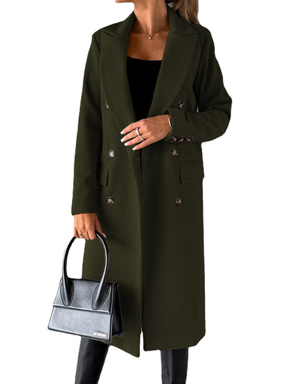 Carmine Juneberry Amberline City Slim Coat in a sleek, fitted design with a neutral color, perfect for urban winter wear.