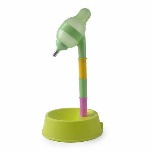 Maroon Asteria automatic pet water dispenser stand with adjustable height and feeding bowl for easy pet hydration and feeding.