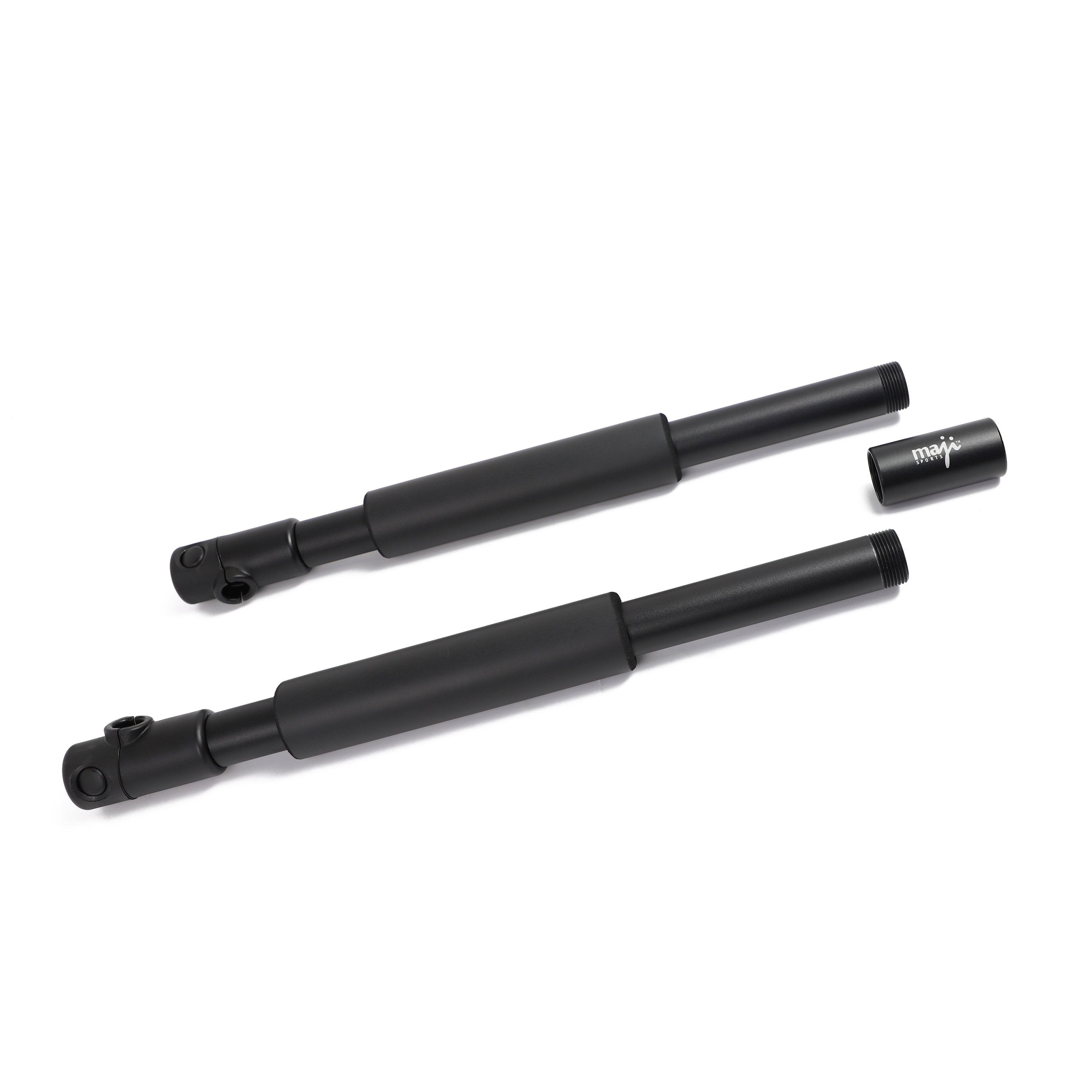 Portable exercise bar with resistance bands from Black Lavender, featuring a compact design for versatile strength training workouts.