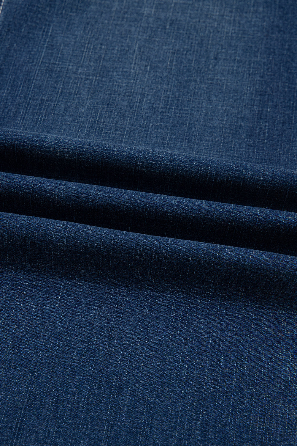 Byzantium Bay XX Denim Stitch High-Waist Cuff Jeans featuring classic blue denim, high waist, and rolled cuffs on a model.