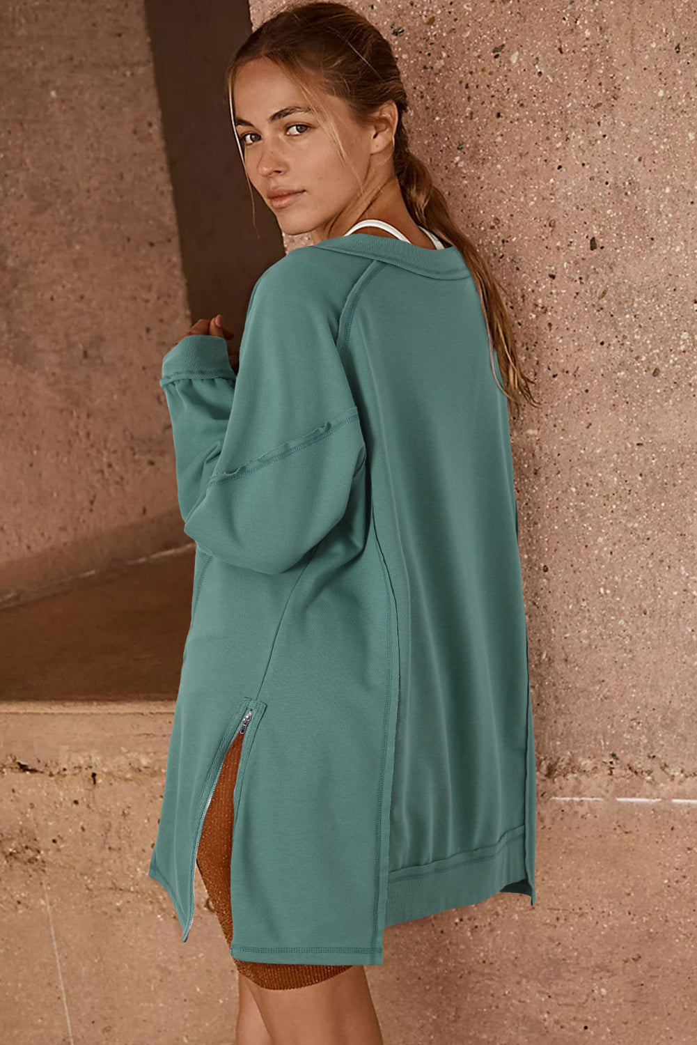 Elegant Start2Finish blouse with matching accessories, showcasing stylish apparel for a sophisticated look.