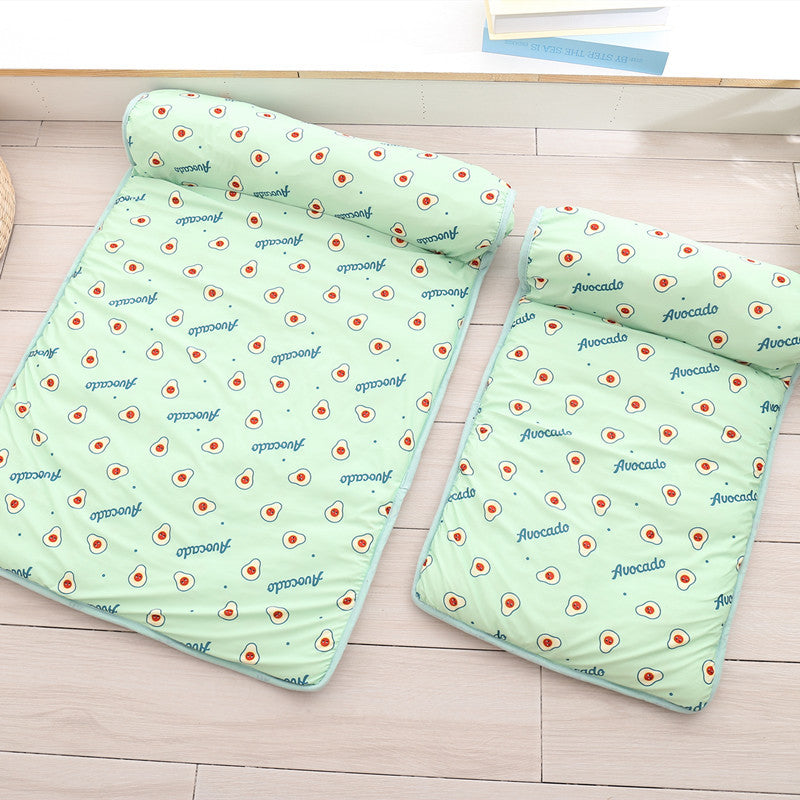 Maroon Asteria cooling dog mat and pet blanket for summer, breathable and comfortable cat bed with cooling feature.