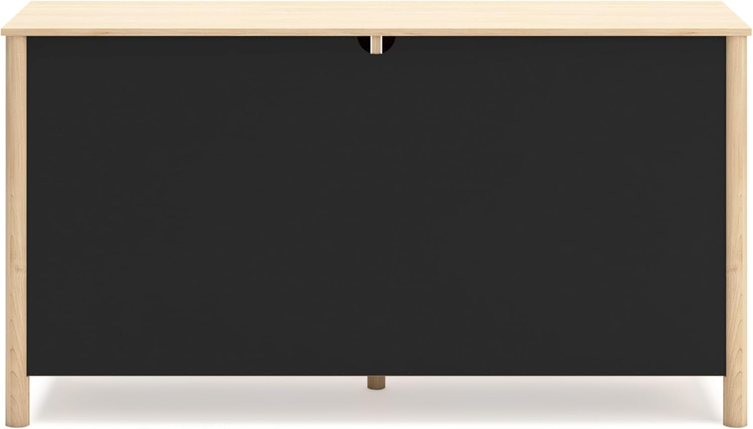 Light brown Peach Maple six-drawer bedroom dresser with sleek furniture design and ample storage space.
