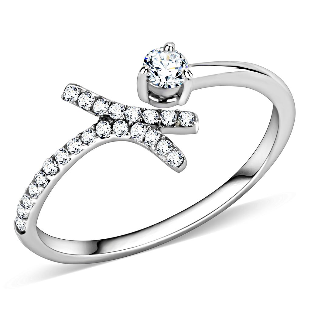 High-polished stainless steel ring from Turquoise Tiger, showcasing sleek, minimalist design with a smooth, reflective surface.