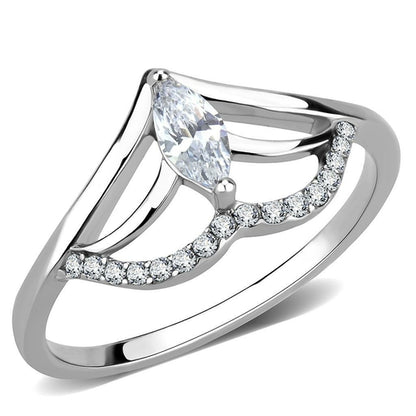 High polished stainless steel ring by Turquoise Tiger with AAA grade quality, featuring a sleek, reflective surface and smooth finish.