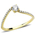 Turquoise Tiger DA256 stainless steel ring with gold-ion plating, featuring a sleek and polished design.