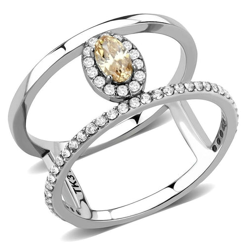 High-polished stainless steel ring by Turquoise Tiger with a smooth, reflective finish and AAA grade quality jewelry.