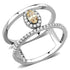 High-polished stainless steel ring by Turquoise Tiger with a smooth, reflective finish and AAA grade quality jewelry.