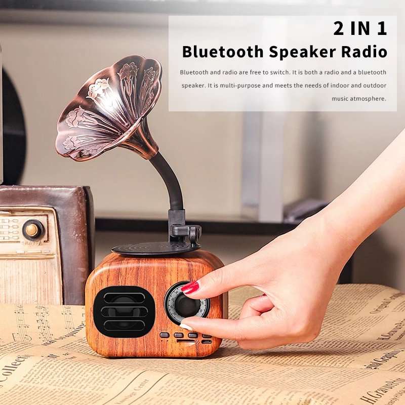 Fuchsia Molly Retro Bluetooth speaker with vintage design and control buttons on the front, wireless audio device.