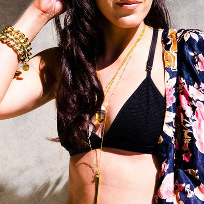 Yellow Athena crystal quartz glow necklace featuring a luminous pendant, elegant jewelry for stylish accessories.