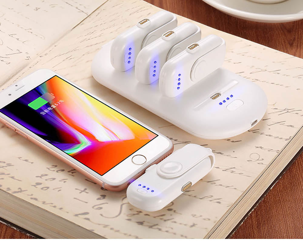 Teal Simba Mini Magnetic Power Bank showing compact design with magnetic charging port, portable mobile and laptop accessory.