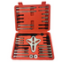 Lilac Milo 46pcs automotive bearing puller set with harmonic balancer and steering wheel removal tools, shown on a workbench.