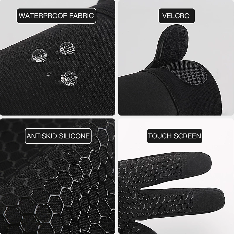 Teal Simba thermal winter cycling gloves with wrist support and touchscreen fingertips for outdoor sports and riding.