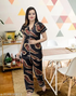 Black satin women&