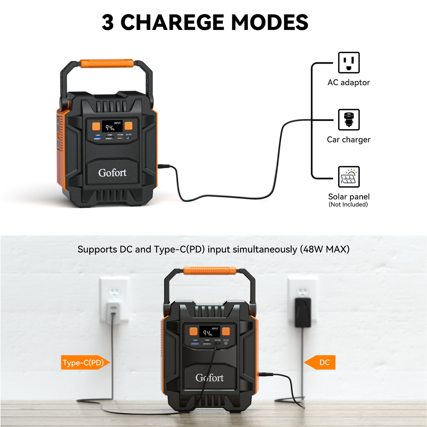Lilac Milo 200W solar power bank and generator for camping, featuring multiple ports and a compact portable design for outdoor use