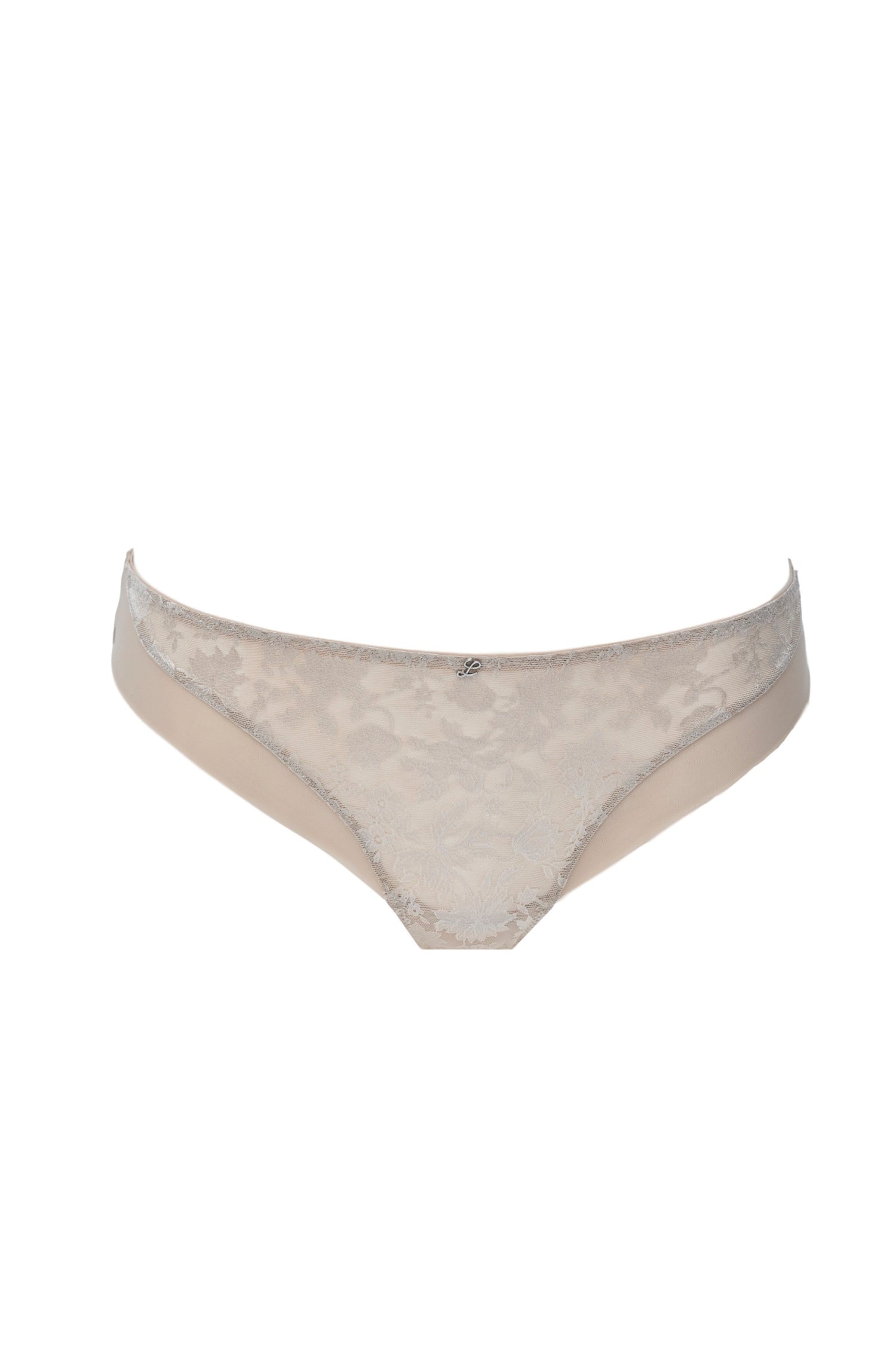 Turquoise Atalanta Haute Couture Line Brazilian lingerie with delicate lace and satin fabric in a close-up view.
