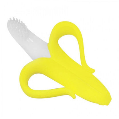 Baby Banana Training Toothbrush by Fuchsia Molly, designed as a cute and functional home decor piece for children&