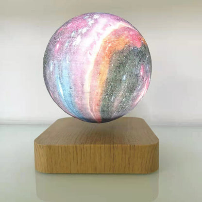 Teal Simba 3D printed moon lamp with touch control and magnetic levitation feature, ideal as a stylish night lamp or tech accessory.