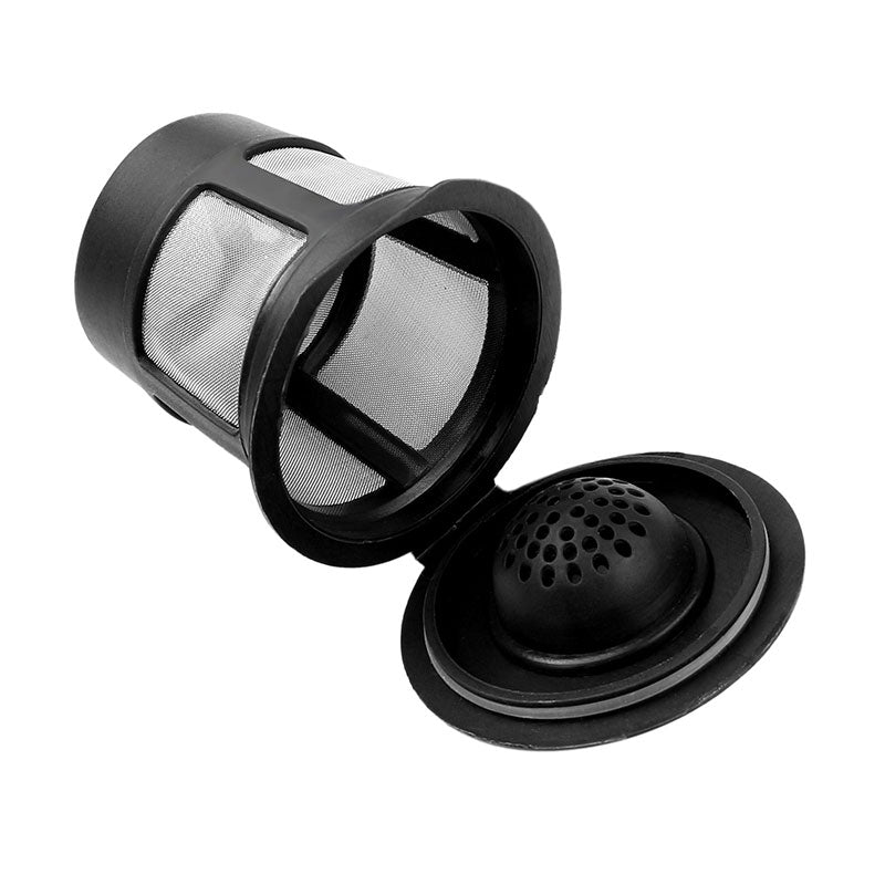 Three reusable coffee filter pods with a spoon from Teal Simba, ideal for eco-friendly coffee brewing at home.