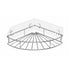 Teal Simba bathroom adhesive shower shelf organizer mounted on tiled wall with toiletries for home and garden storage.