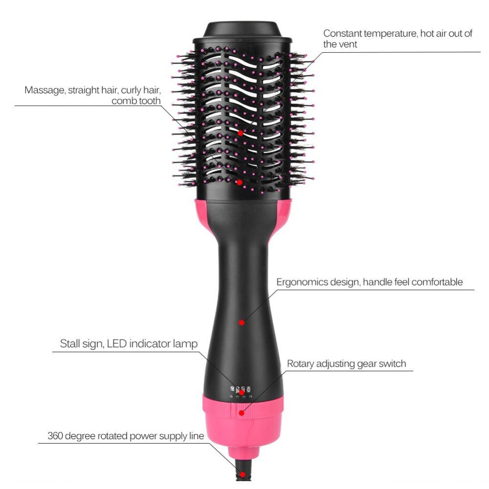 Teal Simba 2-in-1 hot hair brush and multifunctional hair dryer for styling and drying hair, featuring a sleek ergonomic design.