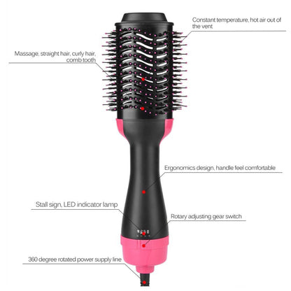 Teal Simba 2-in-1 hot hair brush and multifunctional hair dryer for styling and drying hair, featuring a sleek ergonomic design.