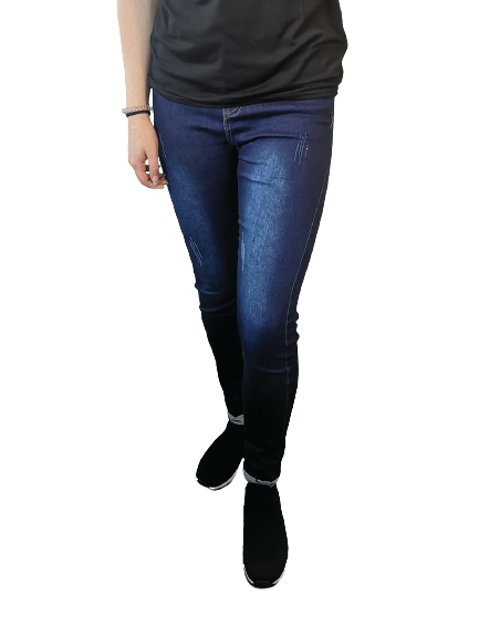 Blue distressed women&