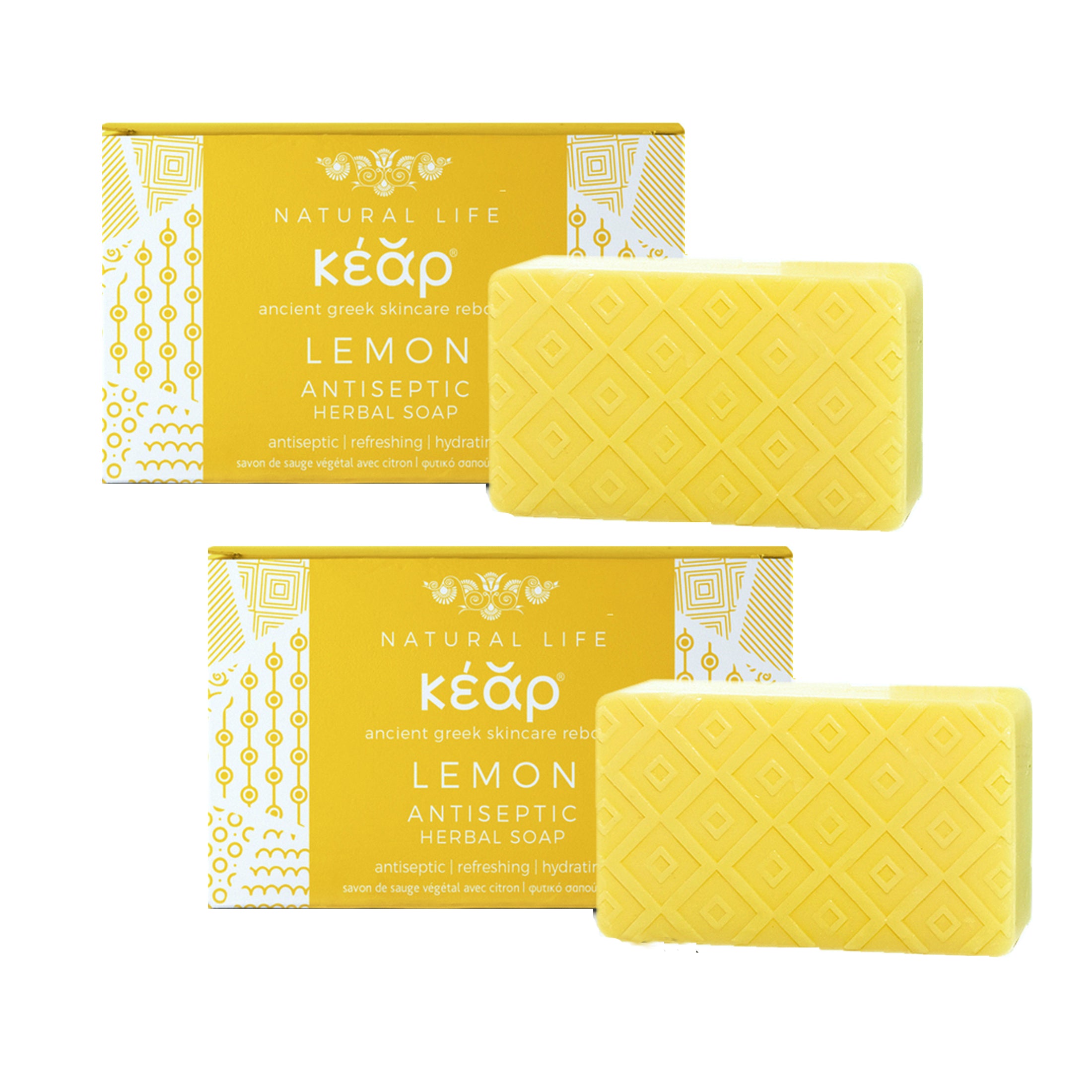 Orchid Fennel Kear Lemon Yucca Soap for body care, natural detox and soothing cleanse, 100g bar with lemon and yucca ingredients.