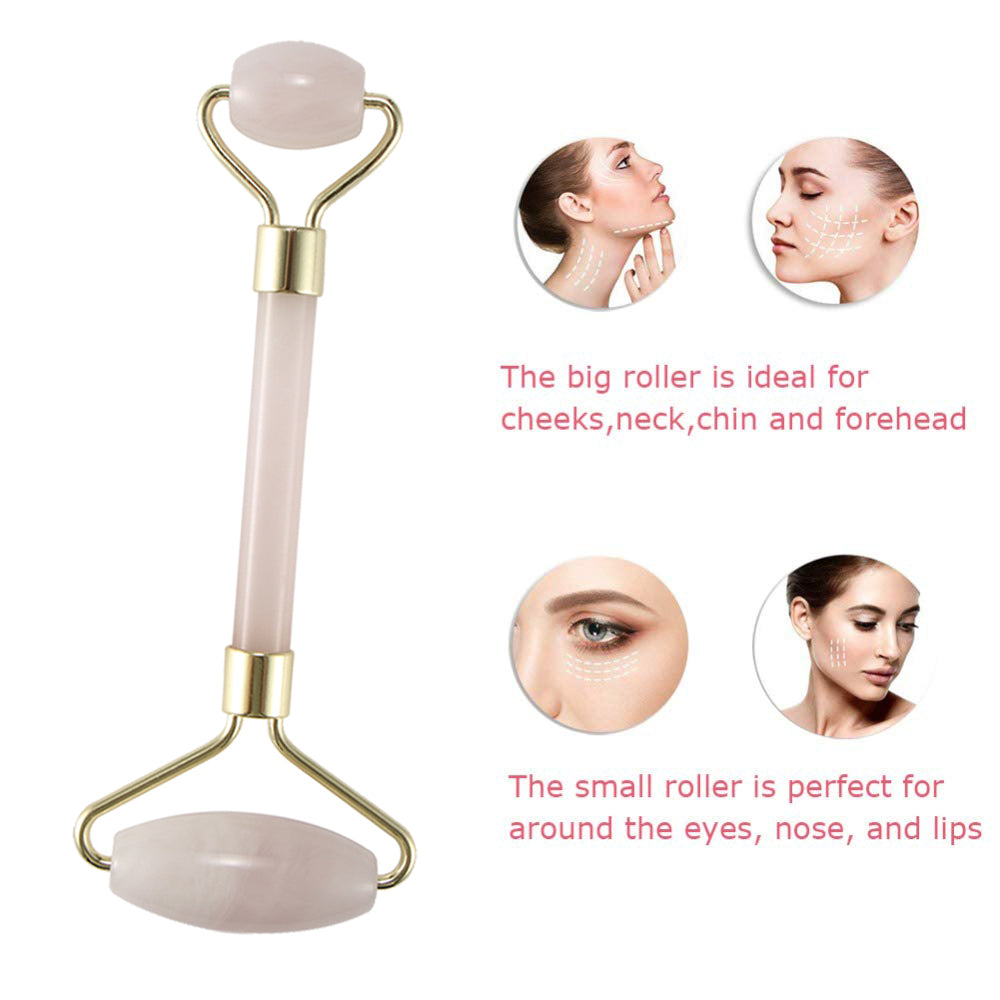 Teal Simba portable crystal double head roller massager for bath and beauty, featuring smooth crystal rollers for skin relief.