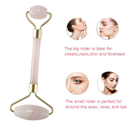 Teal Simba portable crystal double head roller massager for bath and beauty, featuring smooth crystal rollers for skin relief.