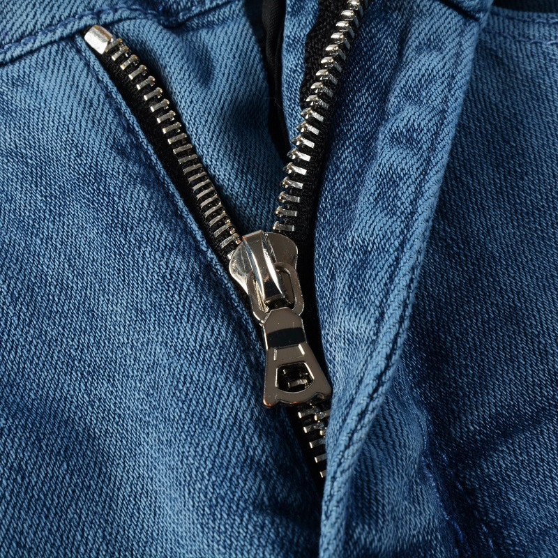 Carmine Juneberry UrbanRift™ distressed mid-waist street jeans with a worn, rugged look and classic five-pocket design.