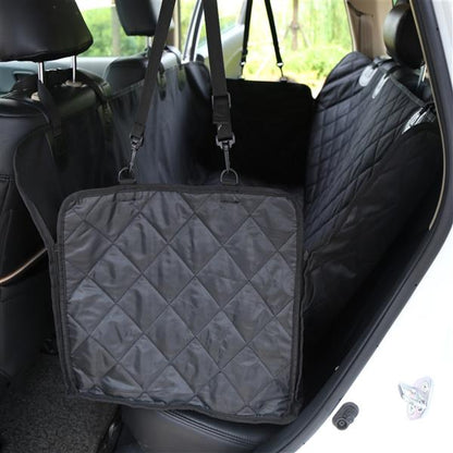 Teal Simba waterproof pet seat cover for cars, showing a durable, adjustable pet seat protector with side flaps and non-slip backing.