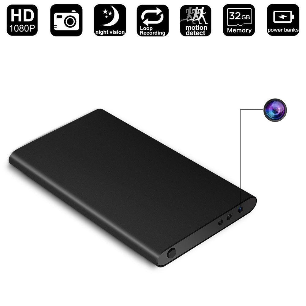 Teal Simba home security camera with 1080P HD resolution, mobile power bank camera, compact tech accessory for surveillance.
