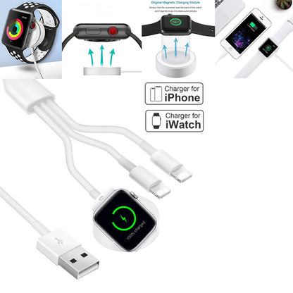Teal Simba 3-in-1 wireless charger with quick charging USB cable, designed for sports and outdoor use, showing the compact device and cable.