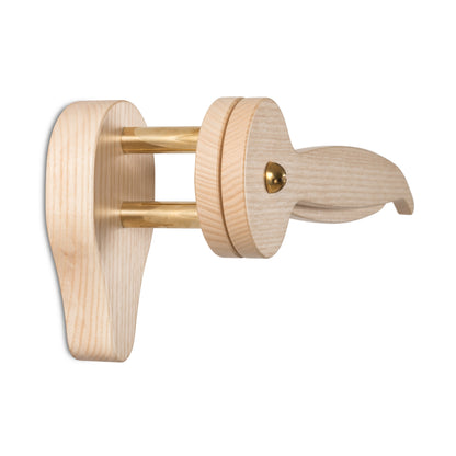 Orange Millie ash wood wall hangers for trousers, stylish home decor accessory, natural wood finish, ready for installation.