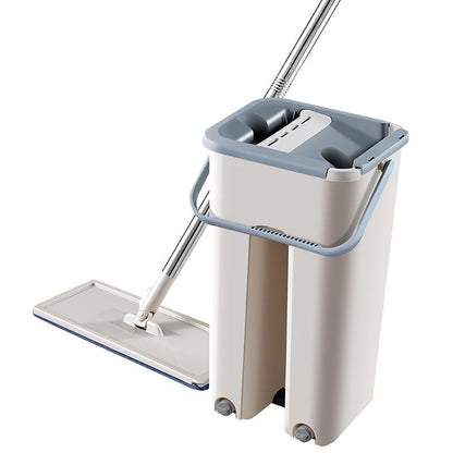Teal Simba Flat Squeeze Magic Automatic Mop and Bucket for easy home cleaning, featuring a sleek design and built-in wringer.