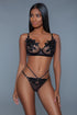 Magenta Caeneus Evangeline Lingerie Set featuring lace bra and matching underwear in soft pastel colors.