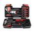 Set of 39 home hand tools including measuring tape, pliers, and screwdrivers from Lilac Milo in a compact tool kit.