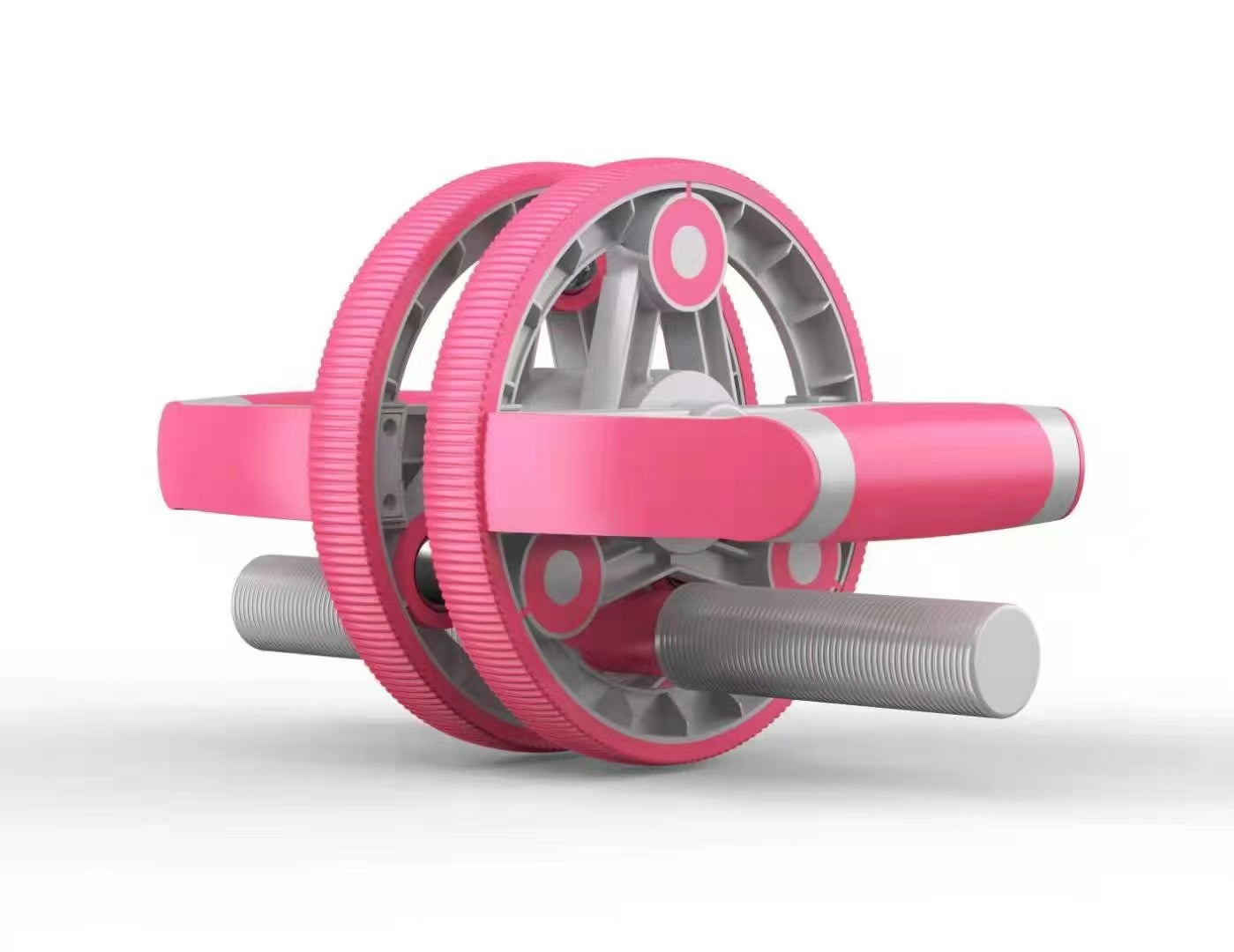 Copper Hecuba multifunctional abdominal wheel and pull strap set for gym fitness training, shown with equipment on a workout mat.