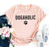 Agate Dogaholic T-shirt featuring a stylish design, made from comfortable fabric, perfect for dog lovers and casual wear.