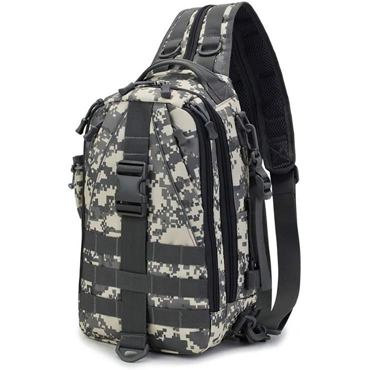 Amethyst Osage waterproof fishing gear backpack with multiple compartments and sturdy straps, designed for outdoor anglers.